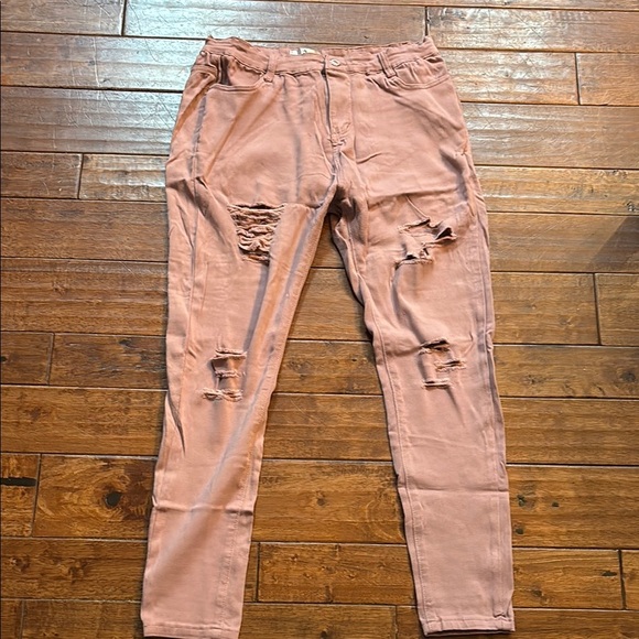 Hengsheng Distressed Pink jeans 2XL - Picture 1 of 6